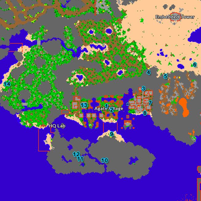Agate Map - Enrico Agate Map