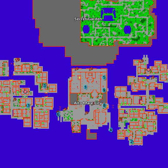 Alto Mare Map - Misa Alto Mare Map
