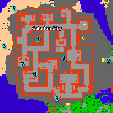 Celadon Map - Susy Celadon Map