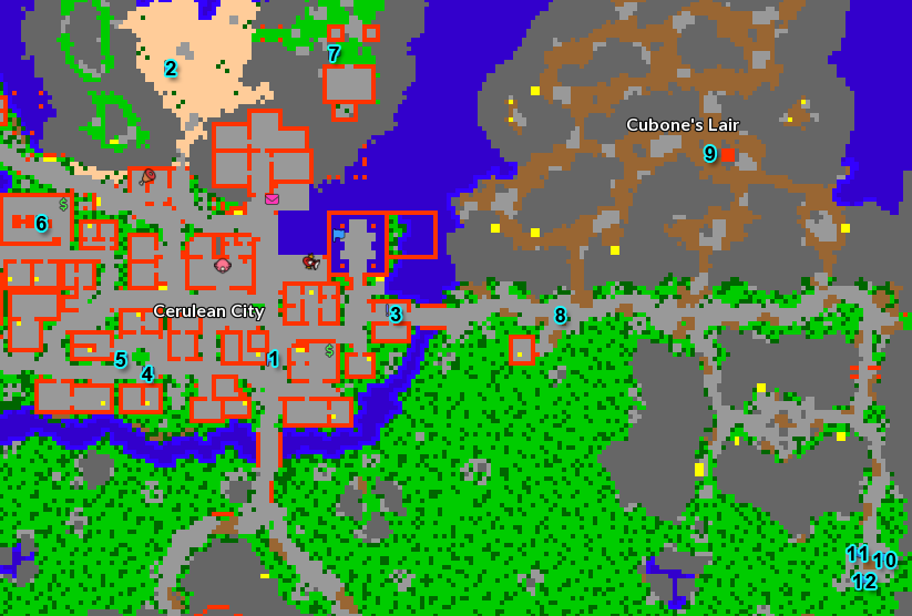 Cerulean Map - Penny Cerulean Map