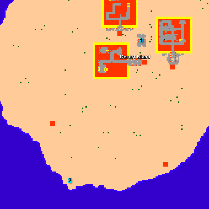 Desert Island Map - Ary The Great Desert Island Map