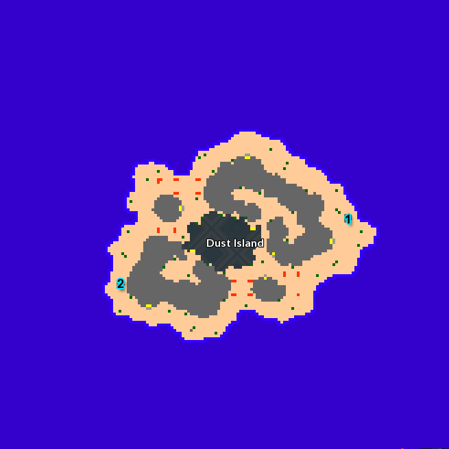 Dust Island Map - Charlene Dust Island Map