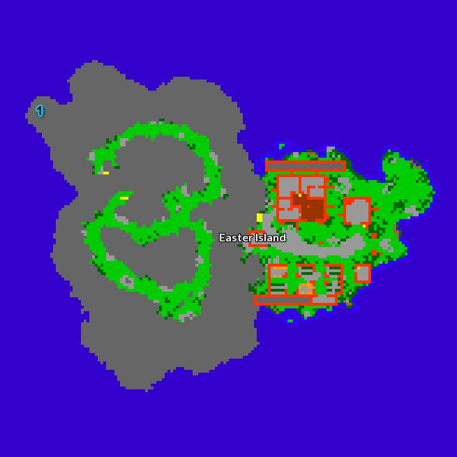 Easter Island Map - Hector Easter Island Map