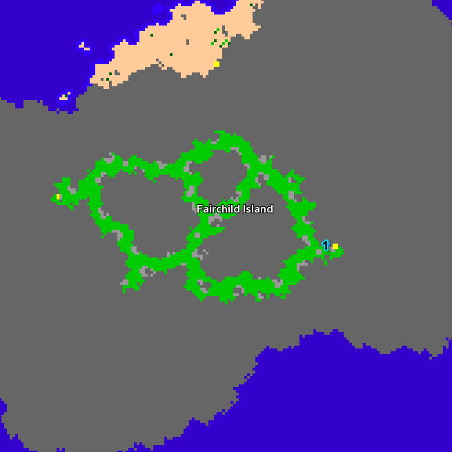 Fairchild Island Map - Tony Fairchild Island Map