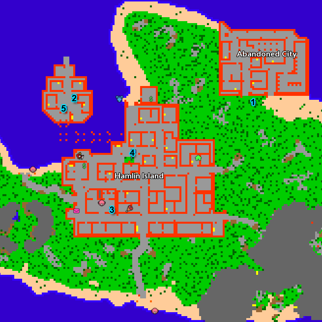 Hamlin Island Map - Archer Hamlin Island Map