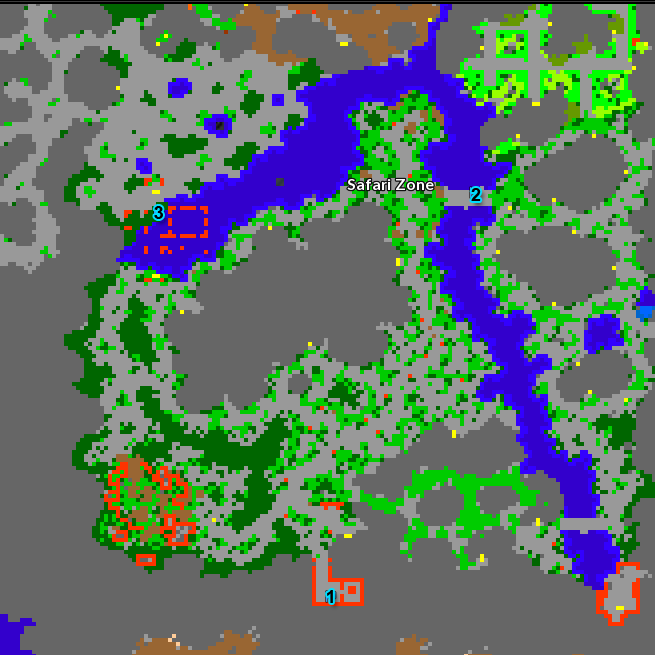 Johto Safari Map - Nolan Johto Safari Map