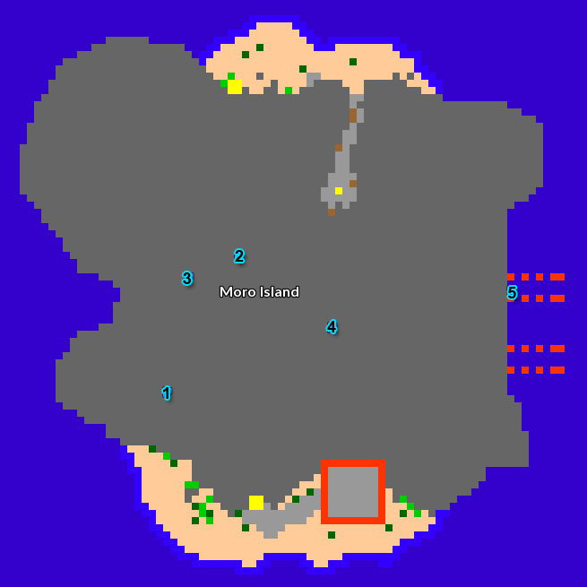Moro Island Map - Haruo Moro Island Map