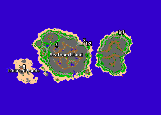 NW Seafoam Island Map - Beckett NW Seafoam Island Map