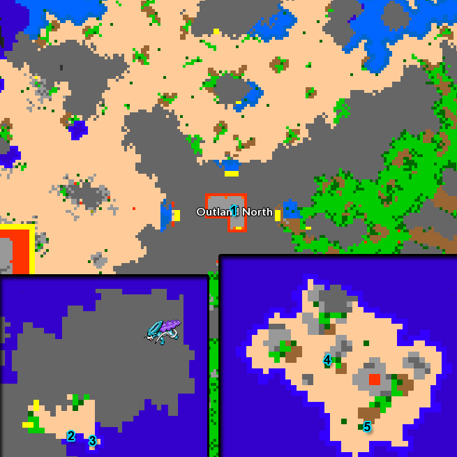 Outland North Map - Chow Outland North Map