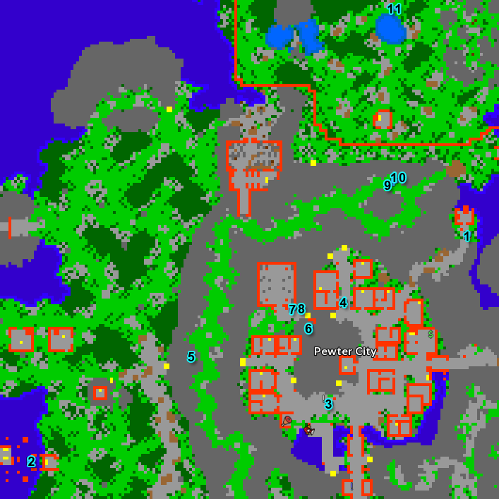 Pewter Map - Finn Pewter Map