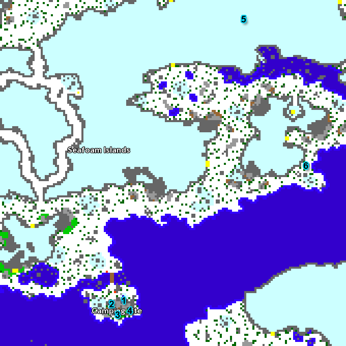 Seafoam Island Map - Rhys Seafoam Island Map