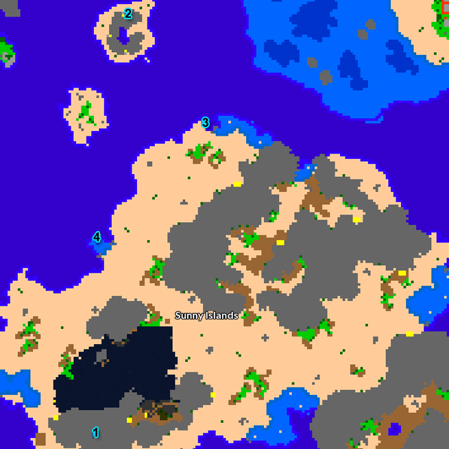 Sunny Islands Map - Selma Sunny Islands Map